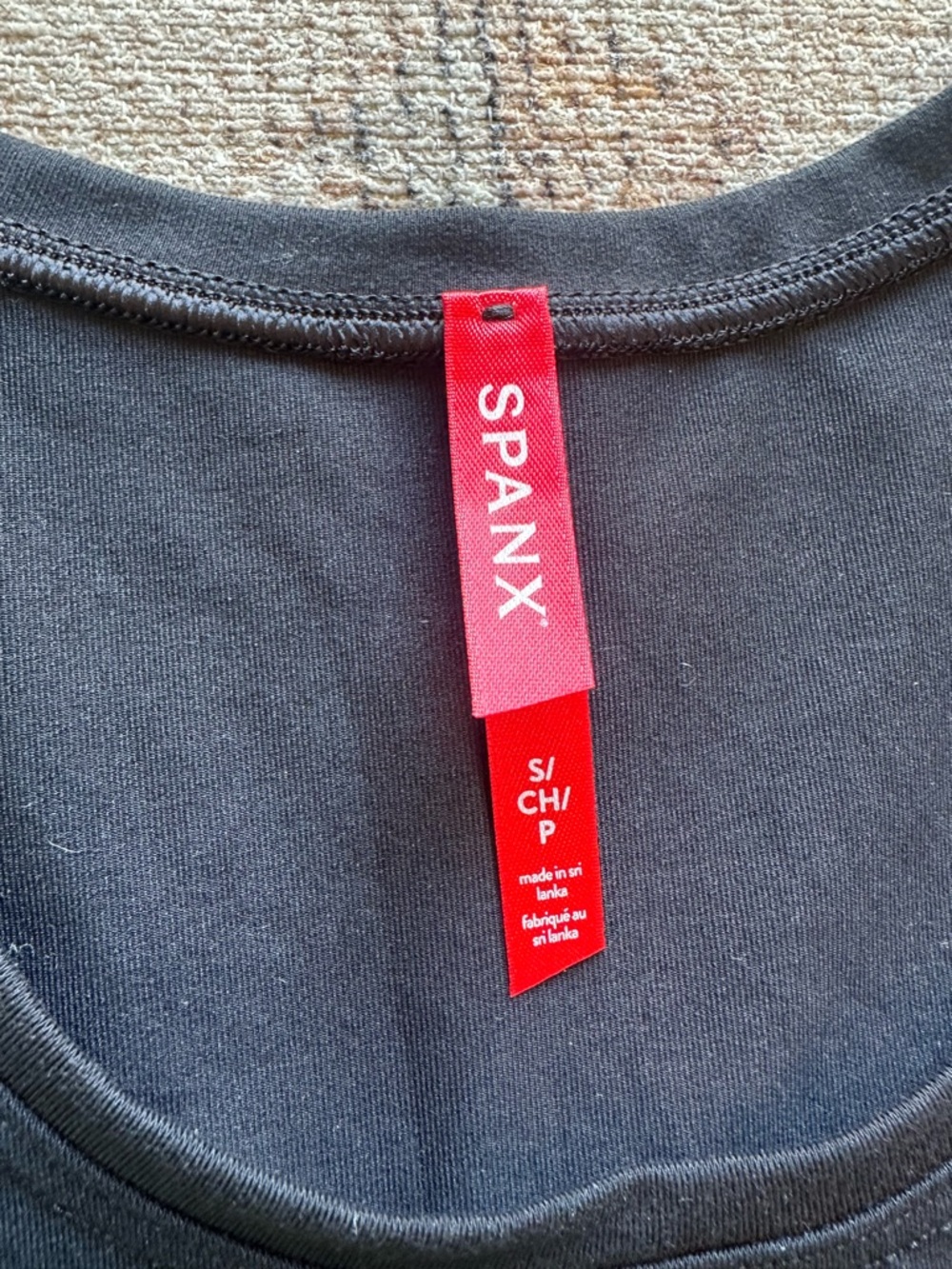 SPANX Black Scoop Neck Tank Top Bodysuit - Picture 2 of 4